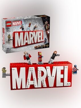 LEGO Marvel Logo Display Set (76313) – 931 Pieces – Infinity Saga Build